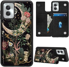 Moto G Power 5G 2024 Case Wallet Case with Card Slots & Kickstand PU Leather Cov