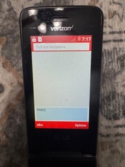 Great LG Exalt LTE 4G VoLTE VN220 Verizon Basic Flip Phone Silver