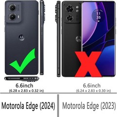 For Motorola Moto Edge 2024 Case with Shock-Absorption Flexible TPU Rubber Cover