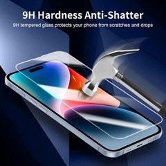 3 Pack Screen Protector Designed For iPhone 14 Pro Max, Bubble Free & Ultra Resi
