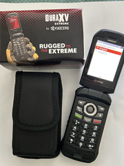 Kyocera E4810 DURAXE Verizon Unlocked 4G Camera Rugged Flip Phone + Belt Clip