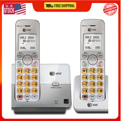 AT&T 2 Handset Cordless Home Phone System Caller ID Call Waiting Speakerphone