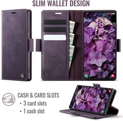 Wallet Case for Samsung Galaxy S22 Ultra Leather Flip Cover with Card Holder, Pu