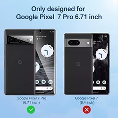 2+2 Pack for Google Pixel 7 Pro Screen Protector & Camera Lens Protector, HD Ult