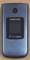 Samsung Chrono SCH-R260 – Blue and Black ( U.S. Cellular ) Rare CDMA Flip Phone