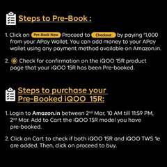iQOO 15R Dark Knight, 12GB RAM, 512GB Storage Snapdragon® 8 Gen 5 Global Verison