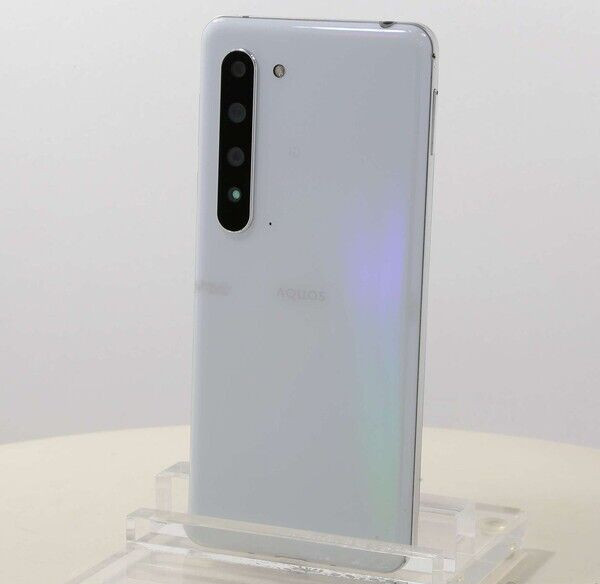 SHARP AQUOS R5G 256/12GB RAM IGZO 8K 5G Android Phone Unlocked 6.5&Prime; 48MP White