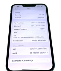 Apple iPhone 13 128GB Blue 6.1in Super Retina XDR 5G Smartphone MLML3LL/A