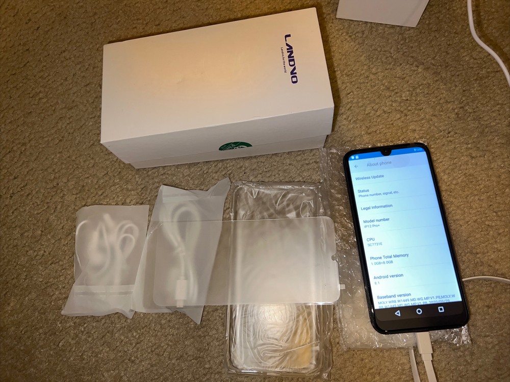 Landvo IP12 Pro+ Android Smartphone Unlocked 6.26in Screen Black
