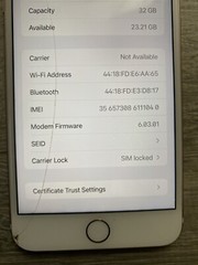 iPhone 7 Plus Rose Gold Aluminum 32gb Read Disc.