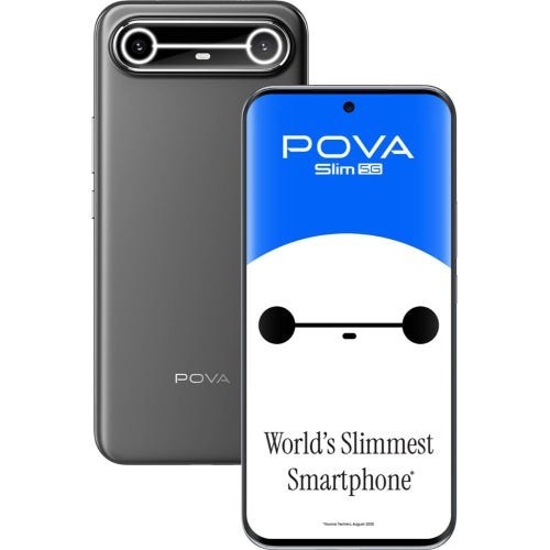 Tecno Pova Slim 5G (Black, 128GB 8GB RAM) Dimensity 6400 5G Global Version
