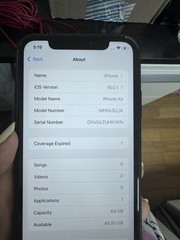 Apple iPhone XR 64GB Black 12MP Camera iOS Bar Smartphone MH563LL/A