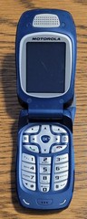 Motorola i760 – Blue and Silver ( Nextel ) Rare iDEN Flip Phone w/ 3 Games