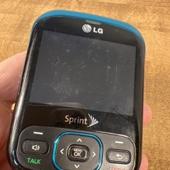 LG Remarq LN240 2.4&Prime; LCD Bluetooth Sprint Cellular Slider Cell Phone Turquoise