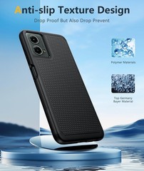 Moto G-5G 2024 Case: 14FT Military Grade Drop Protection with Screen Protector