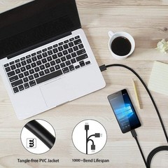 10Ft & 6Ft Micro USB Charging Cables 2-Pack Fast Charge for Android Devices