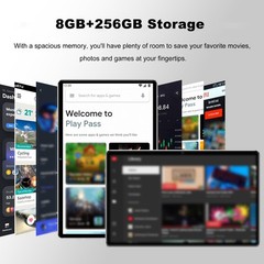 2023 10.1 Tablet Pad5 Pro 8GB 256GB 5G Unlocked Blue EU Version