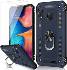 Case for Samsung Galaxy A20 /A30 with Screen Protector Magnetic car mount Blue