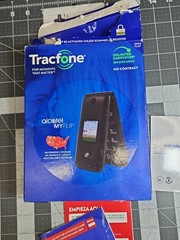TracFone Alcatel My Flip MyFlip Prepaid Basic 4G Cell Phone Paperwork Box A405DL