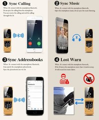 Unlocked J9 Mini Filp Dialer Cellphone GSM Mobile Card Phones FM Radio BT 3.0
