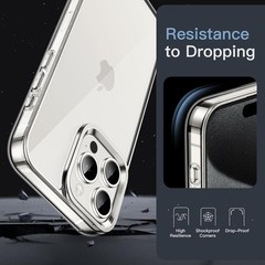 Case for iPhone 15 Pro Max 6.7-Inch, Non-Yellowing Shockproof Bumper Cover, Clea