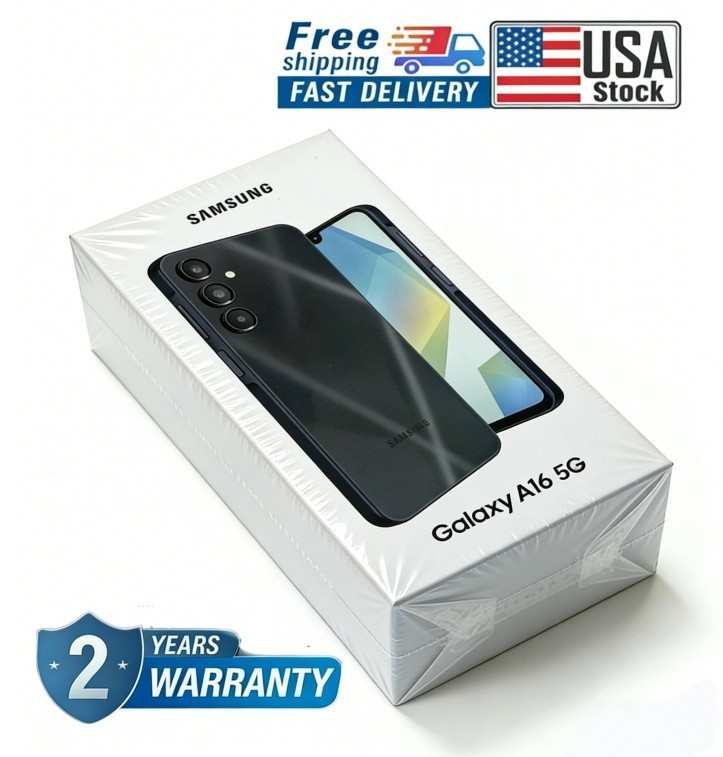 Brand New Samsung Galaxy A16 5G 128GB SM-S166V Factory Unlocked 6.7&Prime; -Black-USA
