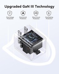 Fast Charging for iPhone 16/15 Charger, PD 3.0 PPS 33W GaN USBC Wall Charge Adap