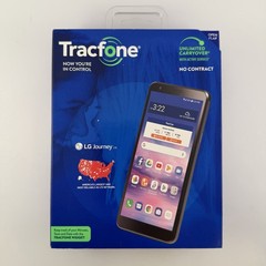 TracFone LG Journey 4G LTE Prepaid Smartphone (Locked) Black 16GB, SIM – UNUSED