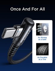 USB C Cable 60W 2-Pack 6.6ft Nylon Braided Type C Charger Fast Charging Right An