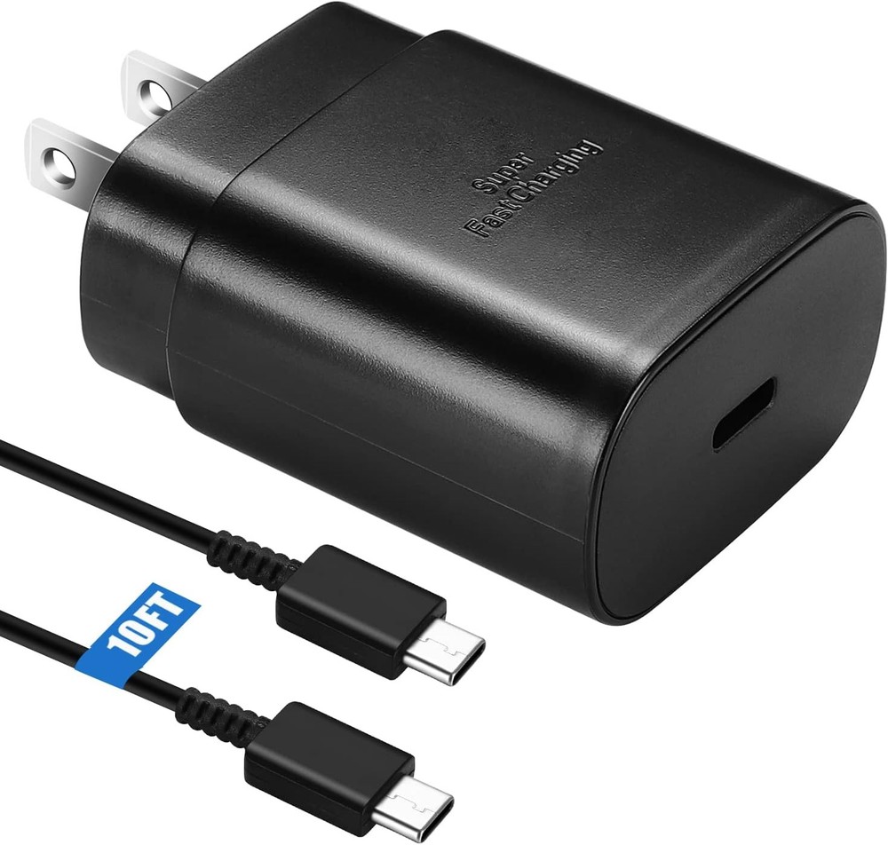 Fast Charging 25W USB-C Charger Block for Samsung Galaxy S21/S22/S23/S24/S25/S26