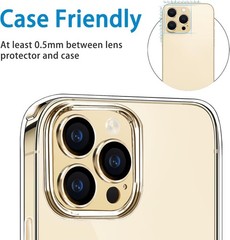 Camera Lens Protector for iPhone 14 Pro/Pro Max, Anti-Scratch Tempered Glass