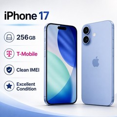 Apple iPhone 17 A3258 256GB T-Mobile Excellent Condition Blue