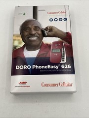 Doro PhoneEasy 626 Flip Phone Easy-To-Use by Consumer Cellular Used, Untested