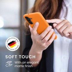 Soft Slim TPU Silicone Cover Case for Samsung Galaxy S25 FE – Fruity Orange