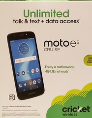 Cricket Prepaid Motorola e5 Cruise 16 GB – Navy 5.2 HD Display WiFi Calling New