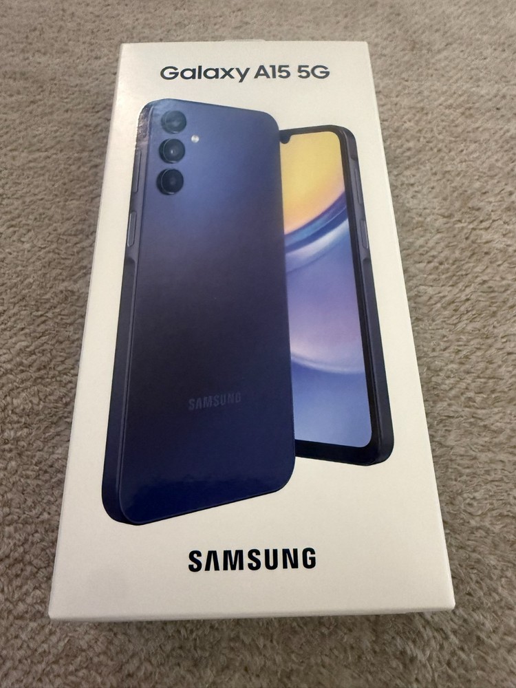 Samsung Galaxy A15 5G Blue Black Consumer Cellular 64gb SM-A156U1/DS New Sealed
