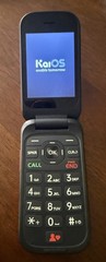 Consumer Cellular Iris Flip SH3320 Phone 32GB, Red, 4G LTE, 5MP Camera, In Box