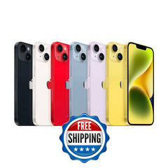 Apple iPhone 14 128GB/512GB – Unlocked, Verizon, AT&T, T-Mobile – Free Shipping