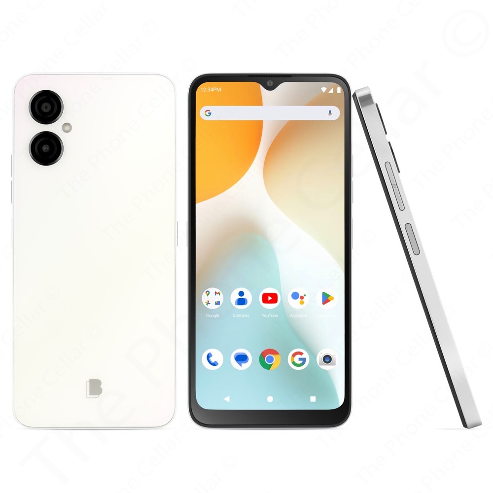 BLU G34 64GB Unlocked 6.5&Prime; IPS HD+ 13MP GPS Dual SIM Standby 5000mAh Cream G1070