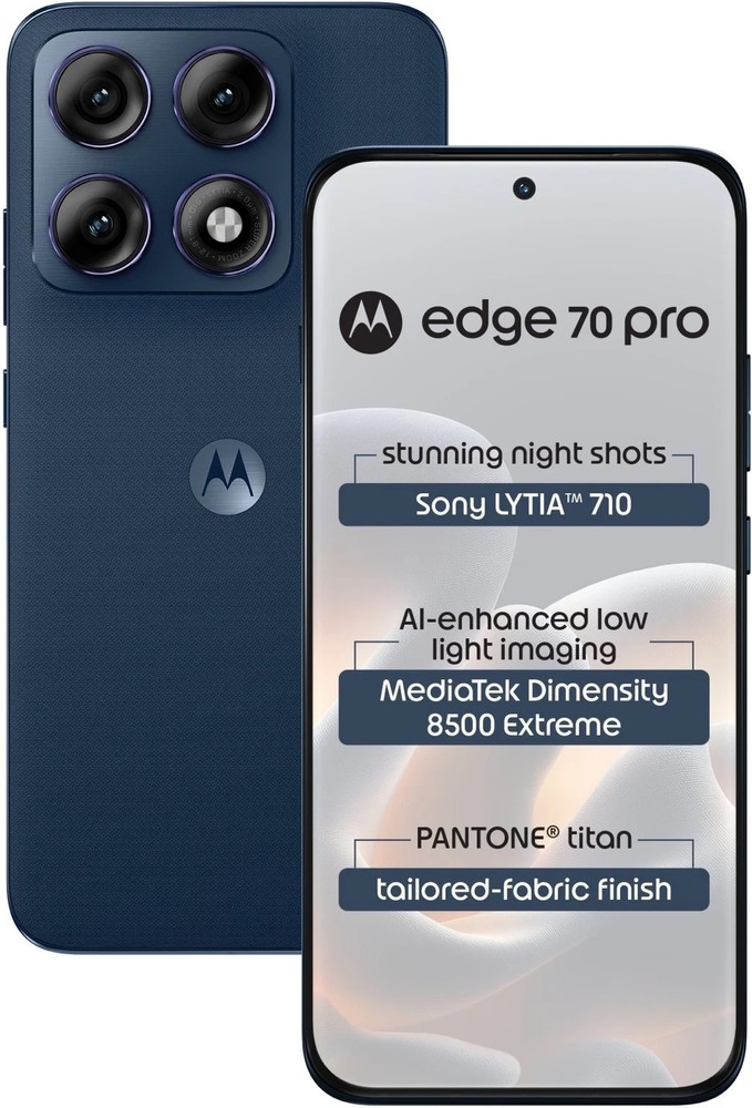MOTOROLA edge 70 pro (Titan Blue 8 GB, 256GB) Dimensity 8500 Global Version.