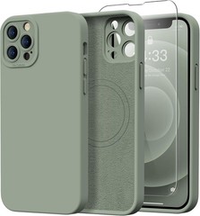 iPhone 12 Pro Max Case with Screen Protector – Upgraded Camera Protection – Sili