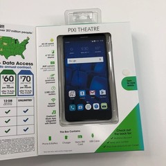 Alcatel Pixi Theatre Black Cricket Slim Smartphone Unopened