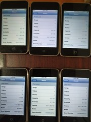 Lot of 10 Apple iPod Touch 2nd Generation 8GB A1288