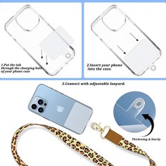 Phone Lanyard Wrist Strap, Cell Phone Lanyards for Neck, Unisex Scrunchie Lanyar