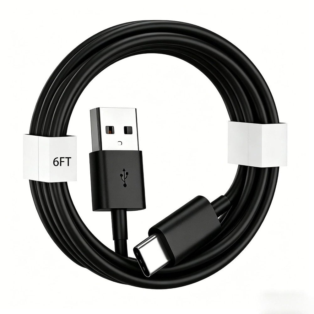 6FT USB A to USB C Charging Cable for iPhone 15/16/17 Pro Max & iPad Models
