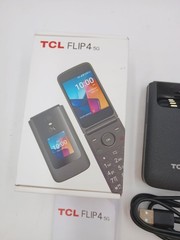 TCL FLIP 4 5G T440W 32GB GRAY KIT CELL PHONE METRO BY T-MOBILE NEW, OPEN BOX