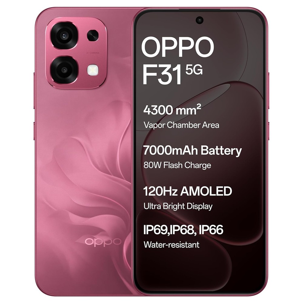 OPPO F31 5G (Red, 256GB 8GB RAM) Dimensity 6300 Processor Global Version.