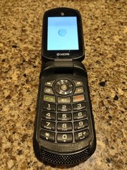 Kyocera DuraXE E4710- 8GB – Black AT&T Rugged Flip Phone – Works Good SHIPS FAST