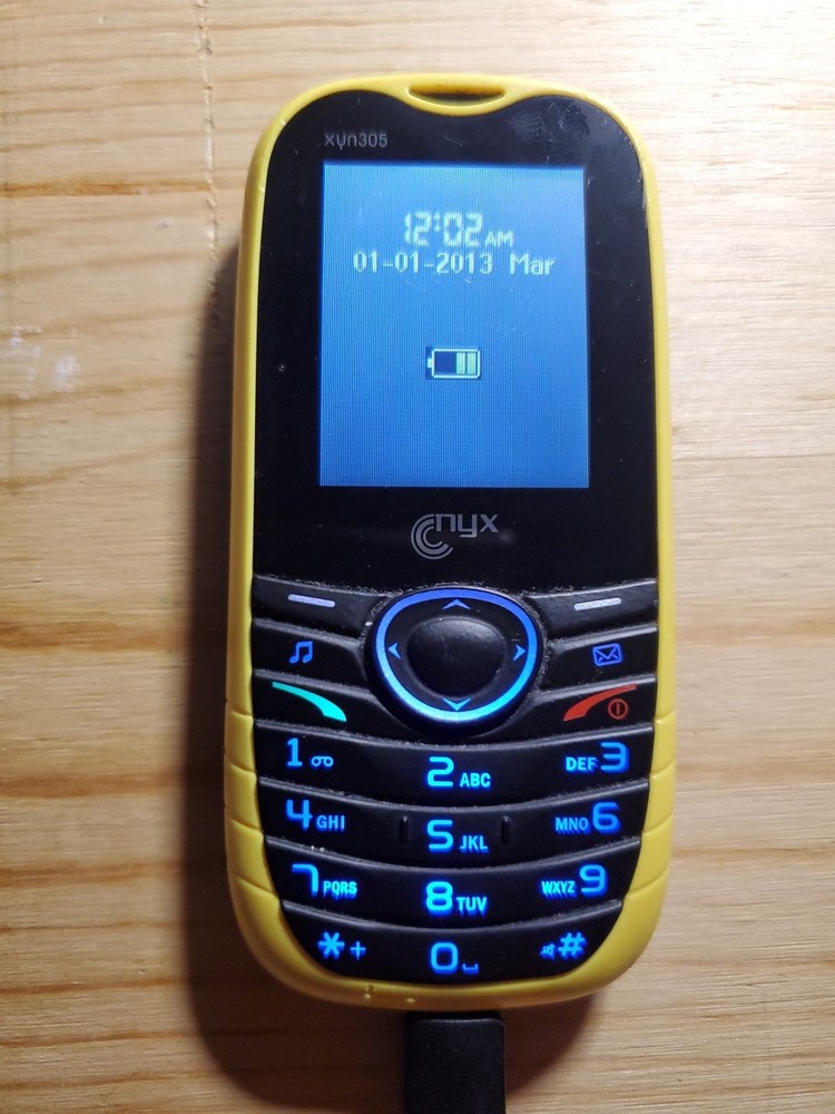NYX xyn305 Yellow/Black Phone (Telcel)