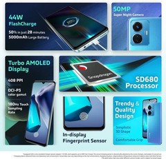 vivo T1 (Starry Sky, 128 GB 6GB RAM) Snapdragon 680 Processor Global Version.